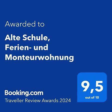 Alte Schule, Ferien- Und Monteurwohnung 盖恩斯巴赫 外观 照片